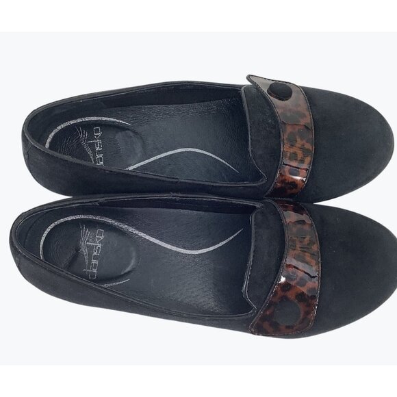 Dansko Olena Womens Black Suede Loafers With Strap Size EU 38/US 8 - Picture 3 of 8